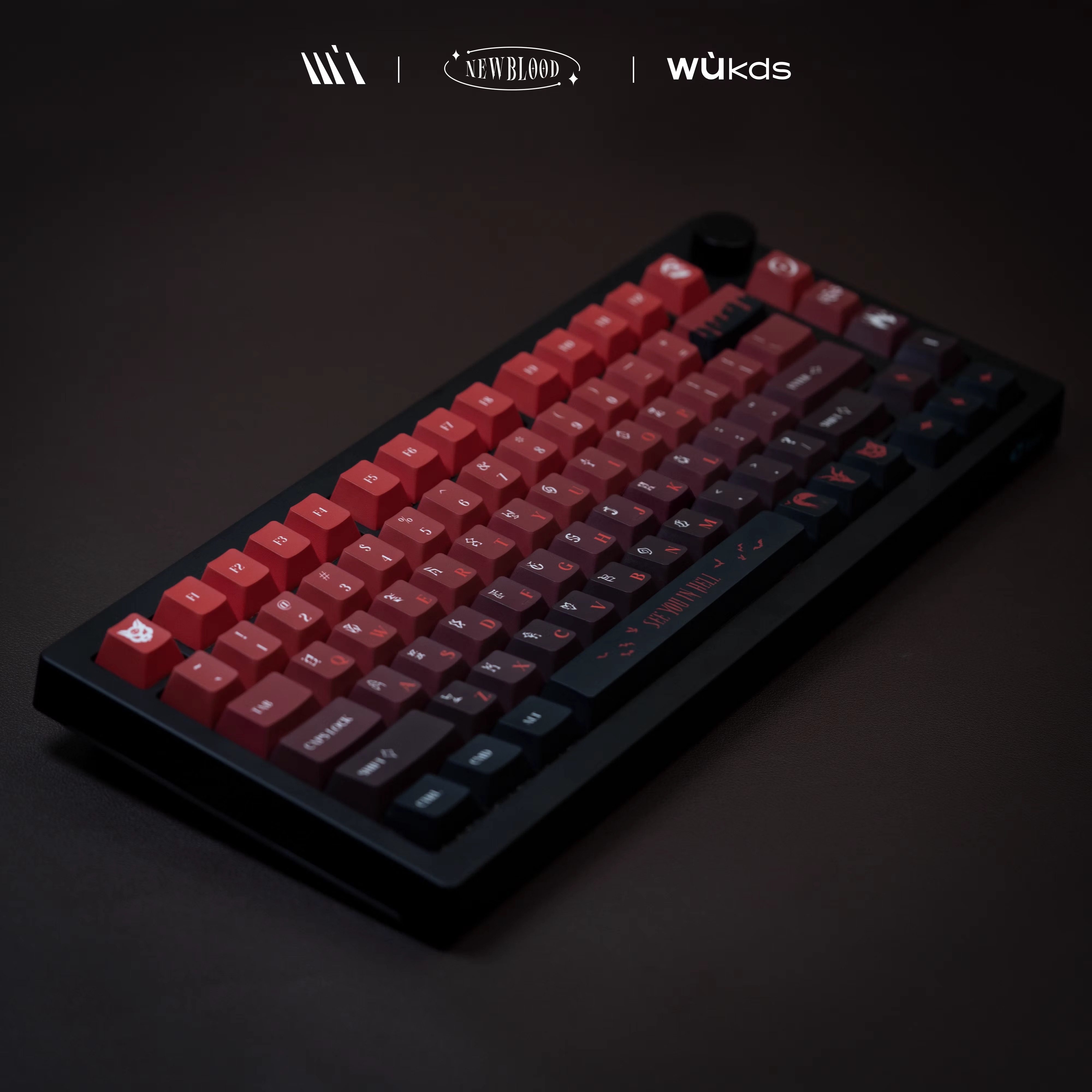 Keycap Cherry Wukds NEW BLOOD PBT Dyesub - 152 nút