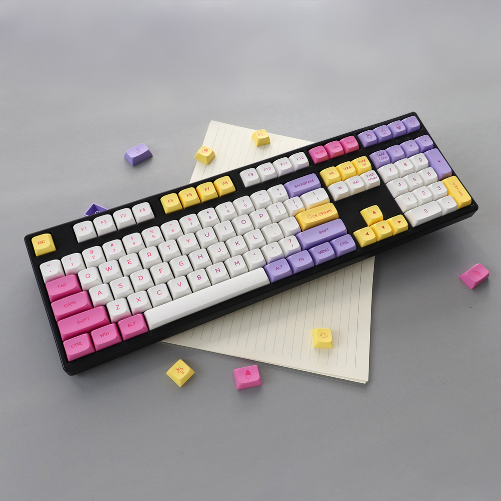[In Stock] Keycap XDA  Icecream (English) | PBT Dyesub | 137 nút