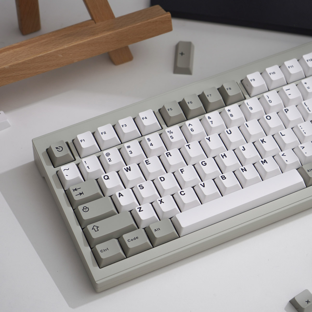 Keycap Cherry Aifei Icon Bagua Retro ABS Doubleshot - Gray White