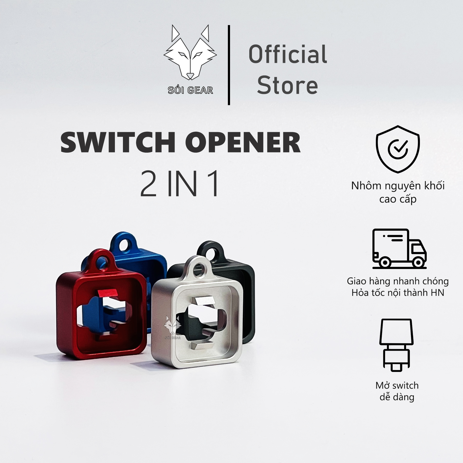 Switch Opener Nhôm CNC