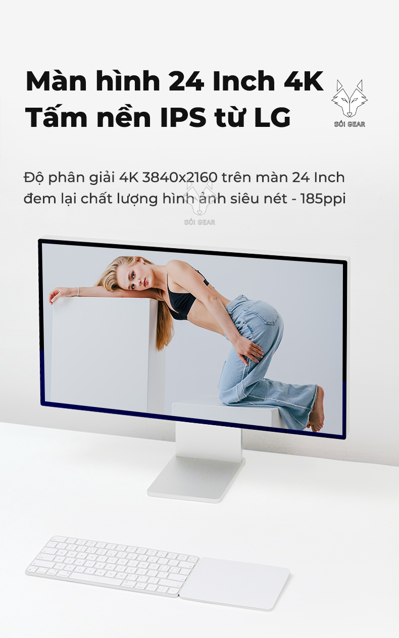 Màn hình Kuycon IPS 24 Inch 4K 60Hz P24U