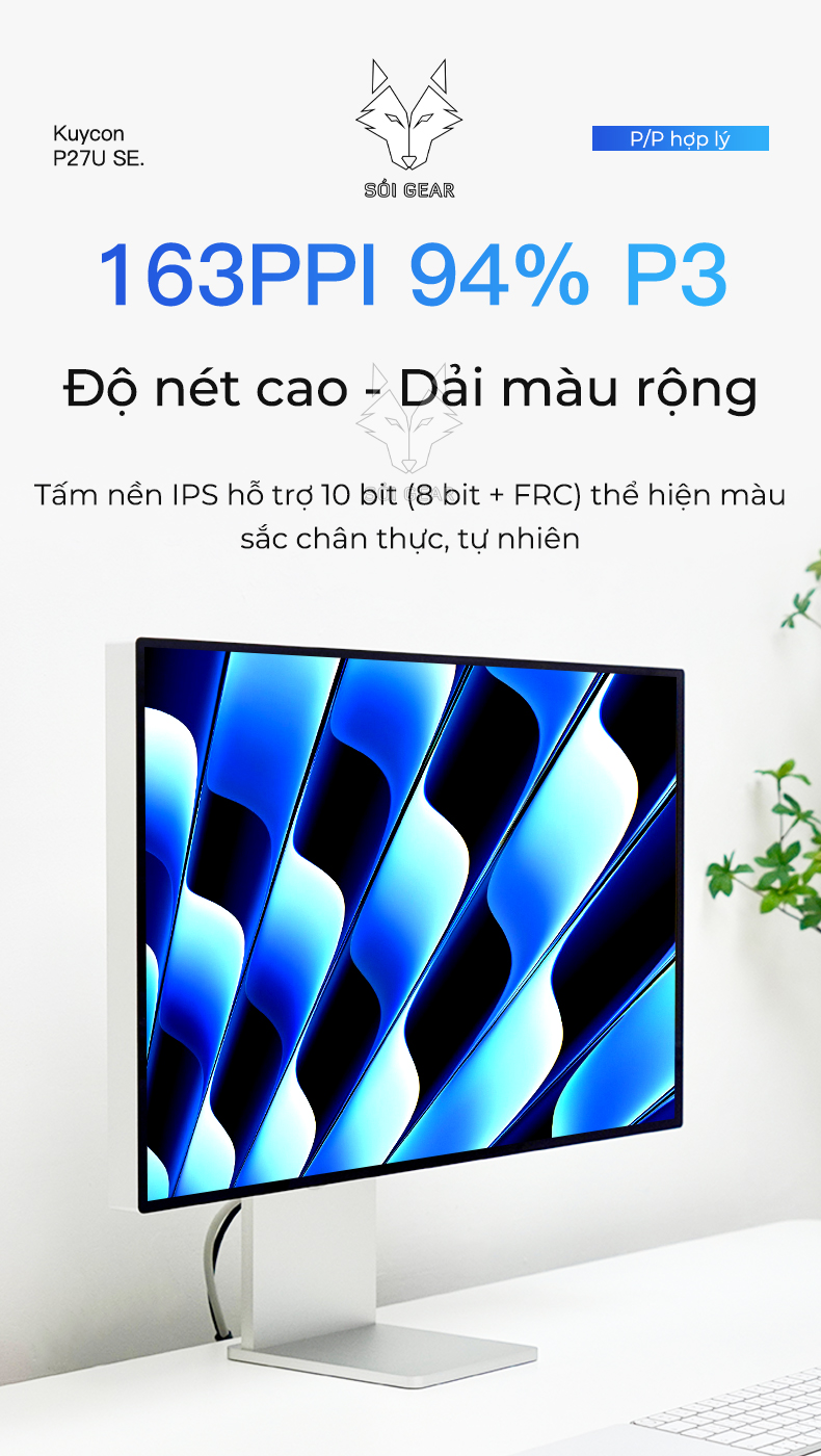 Màn hình Kuycon IPS 27 Inch 4K 60Hz P27U SE