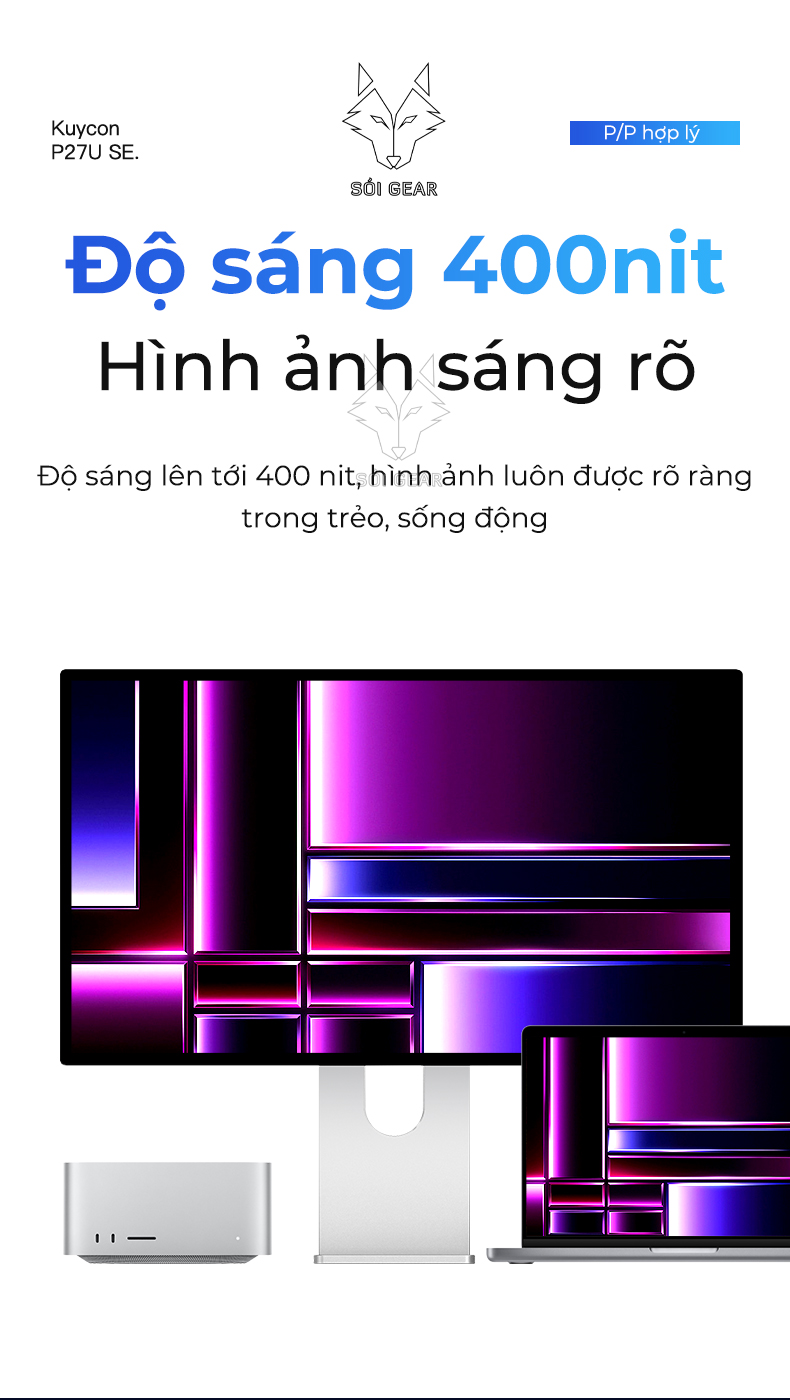 Màn hình Kuycon IPS 27 Inch 4K 60Hz P27U SE
