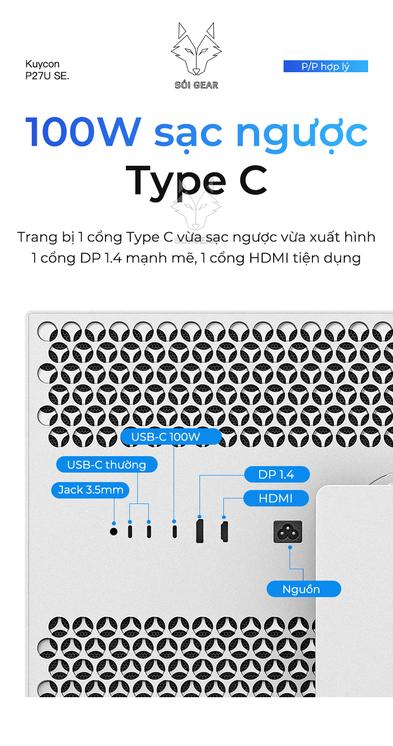 Màn hình Kuycon IPS 27 Inch 4K 60Hz P27U SE