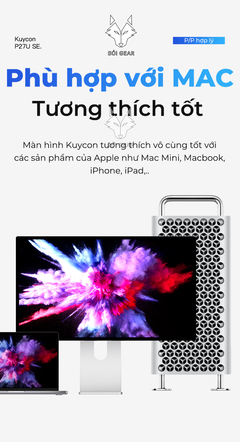 Màn hình Kuycon IPS 27 Inch 4K 60Hz P27U SE