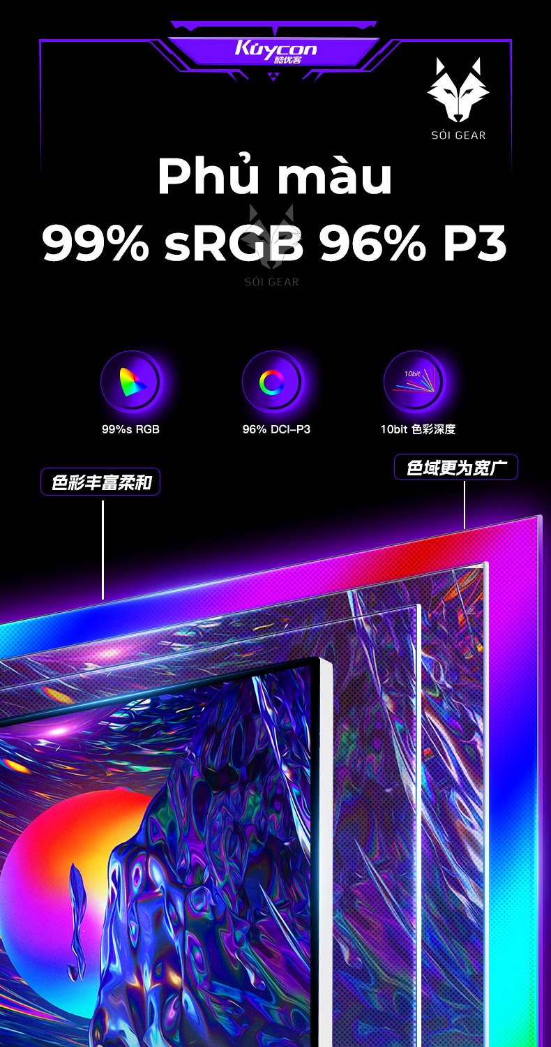 Màn hình Kuycon IPS 4K 40 Inch 120Hz P40K