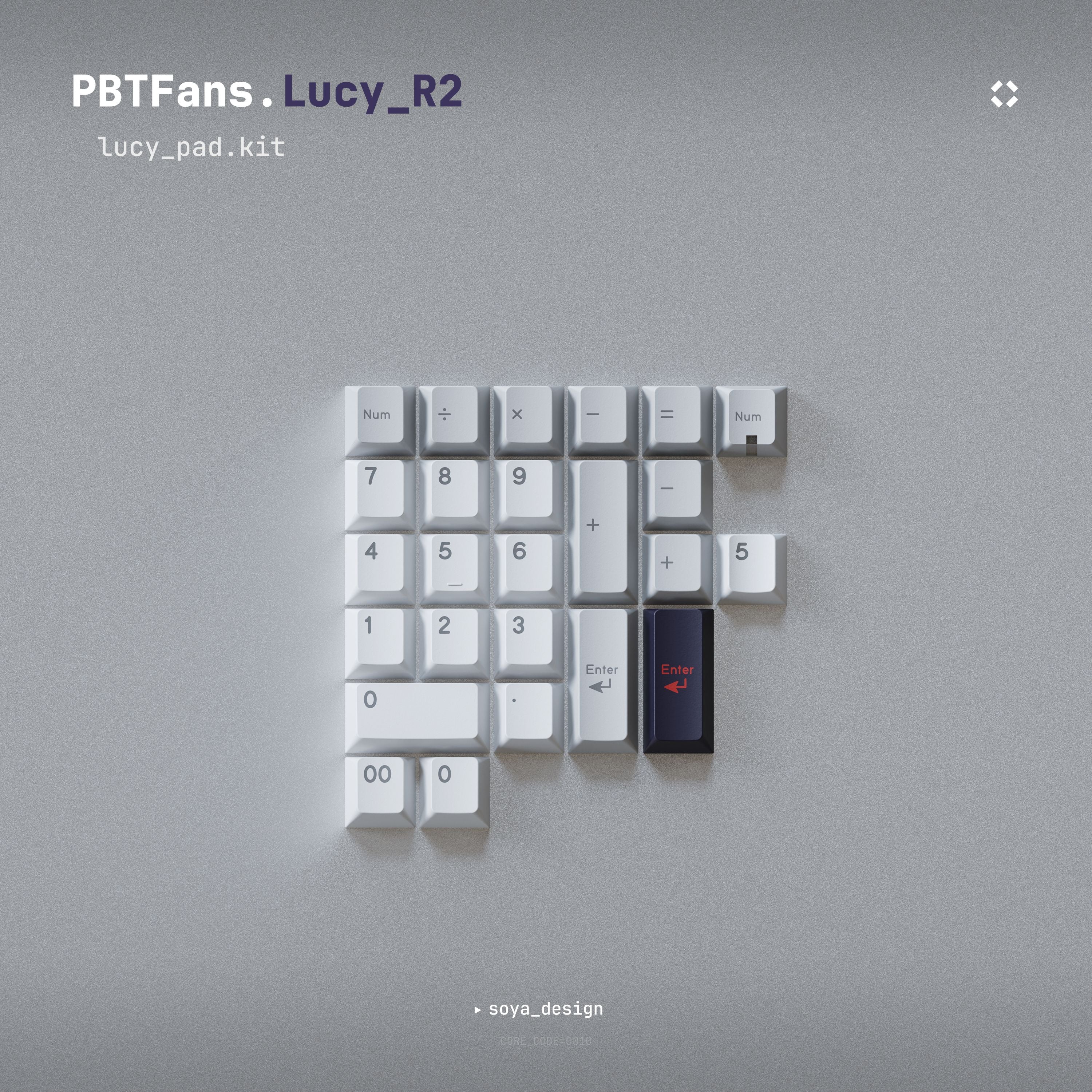 [Pre Order] Keycap PBTFANS LUCY Cherry PBT Dyesub