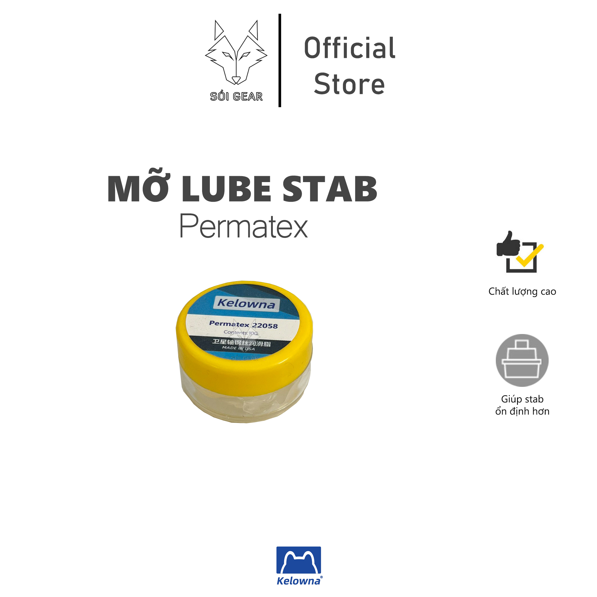 Mỡ Permatex chuyên lube stab bàn phím cơ