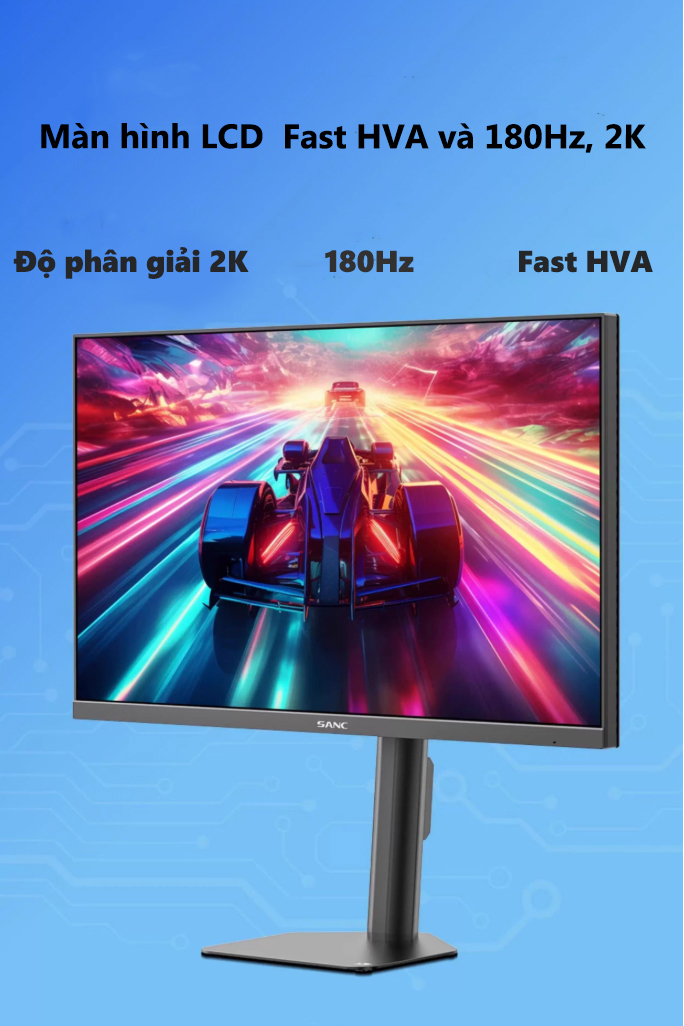 Màn hình SANC M72MV 27 Inch - QD Mini LED - Fast HVA - 2K -  180 Hz - HDR 1000 nit
