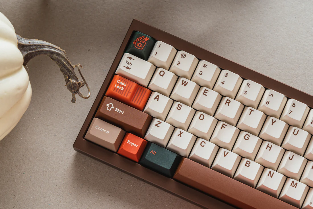 Keycap Cherry KeyKobo Pumpkin Spcied Lat ABS Doubleshot