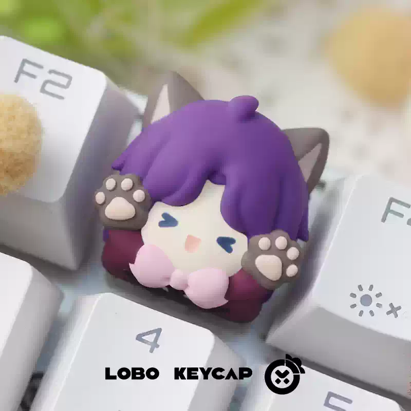 Keycap Artisan Lobo Love and Deep Space