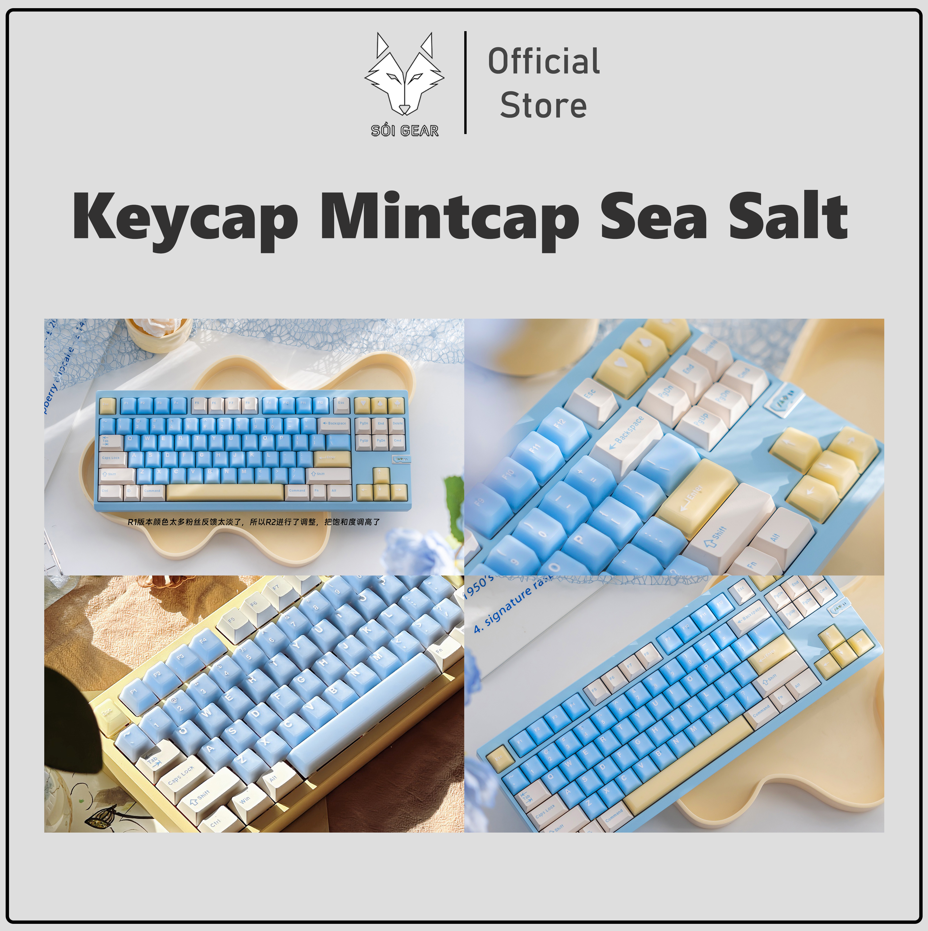 Keycap Cherry Sea Salt PC + PBT Mintcaps