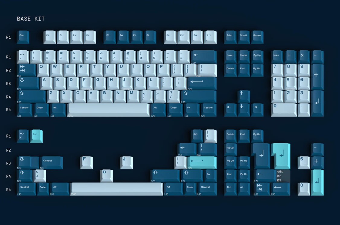 Keycap Cherry GMK CYL Nightlight ABS Doubleshot