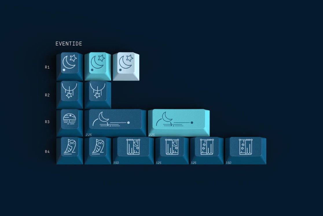 Keycap Cherry GMK CYL Nightlight ABS Doubleshot