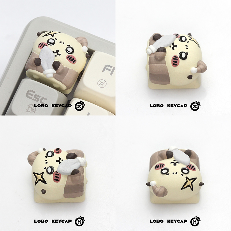 Keycap Lobo Artisan Chiikawa Pijama