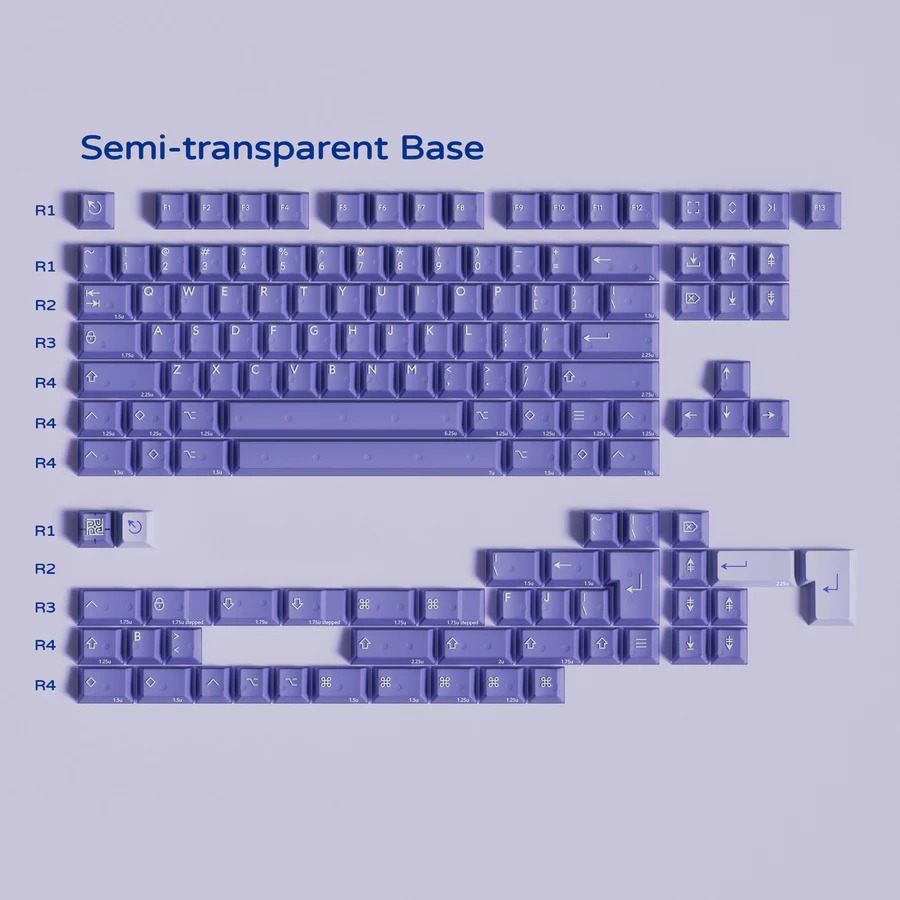 Keycap PBTfans Fairy R2 Cherry PBT Doubleshot