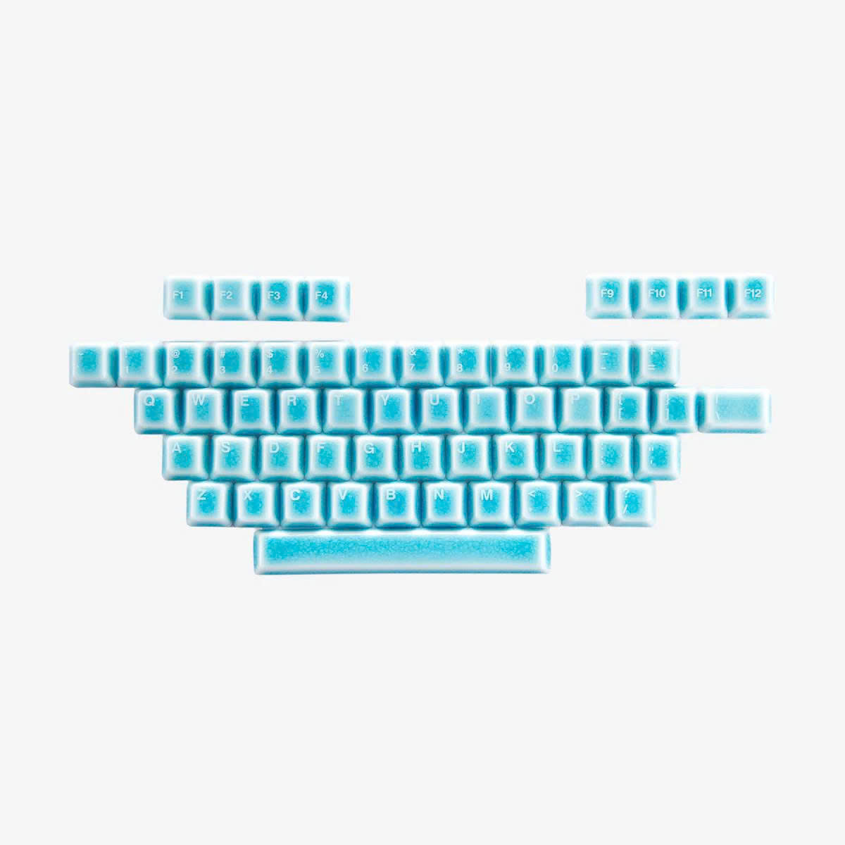 Keycap sứ Cerakey V2 - Blue Crazed