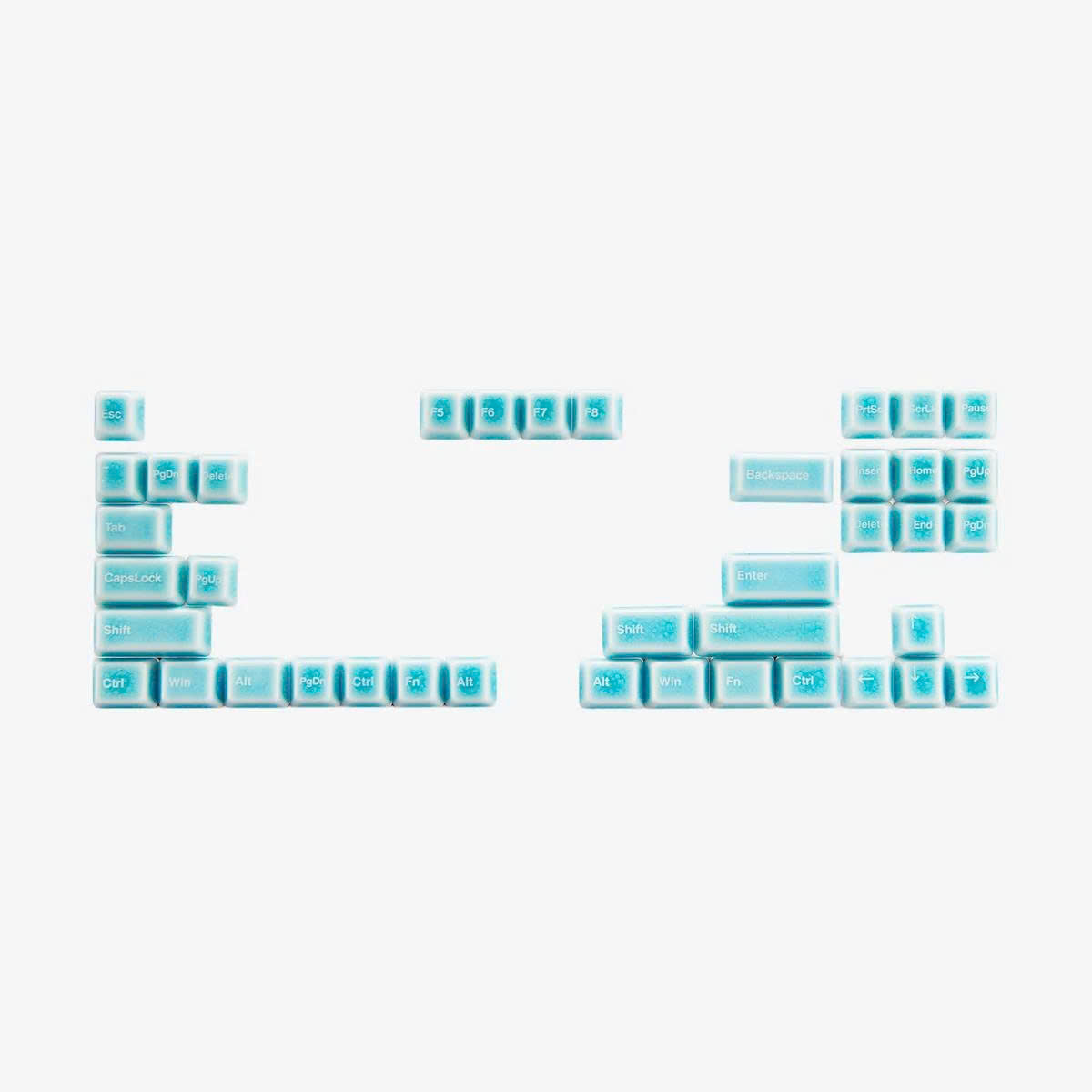 Keycap sứ Cerakey V2 - Blue Crazed
