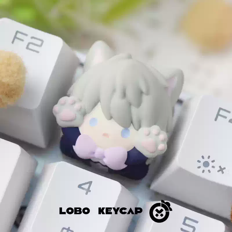 Keycap Artisan Lobo Love and Deep Space