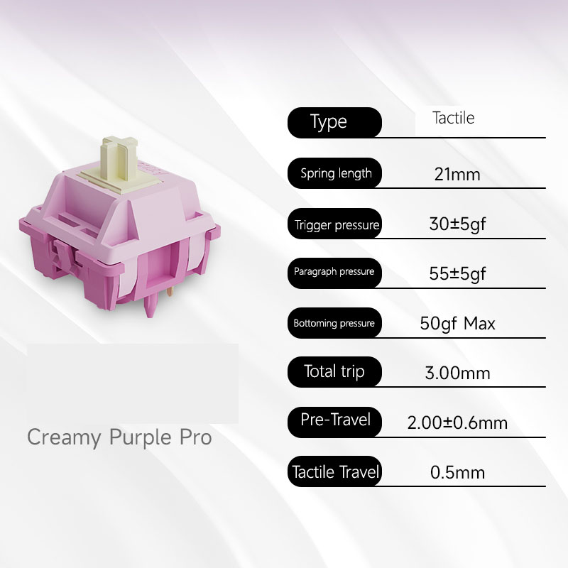 Switch Tactile Akko Creamy Purple Pro