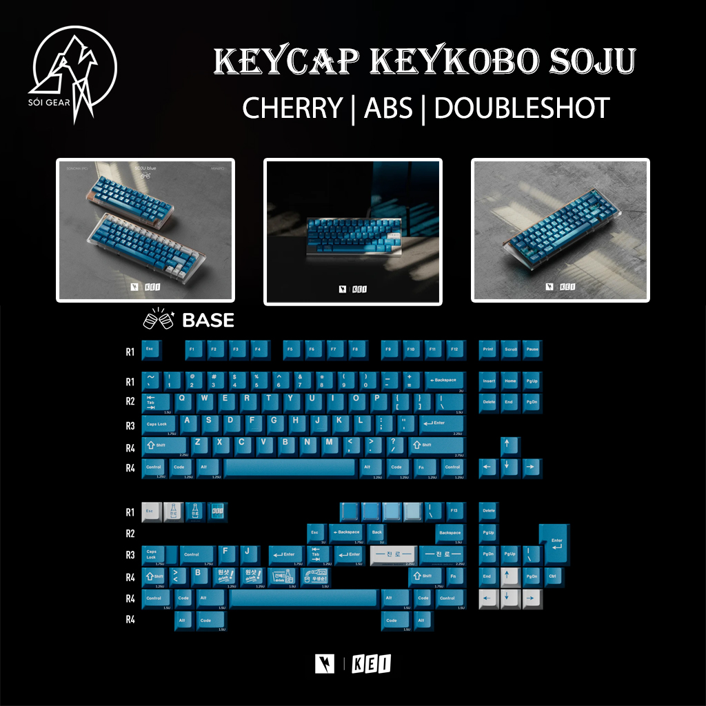 Keycap Cherry KeyKobo SOJU ABS Doubleshot