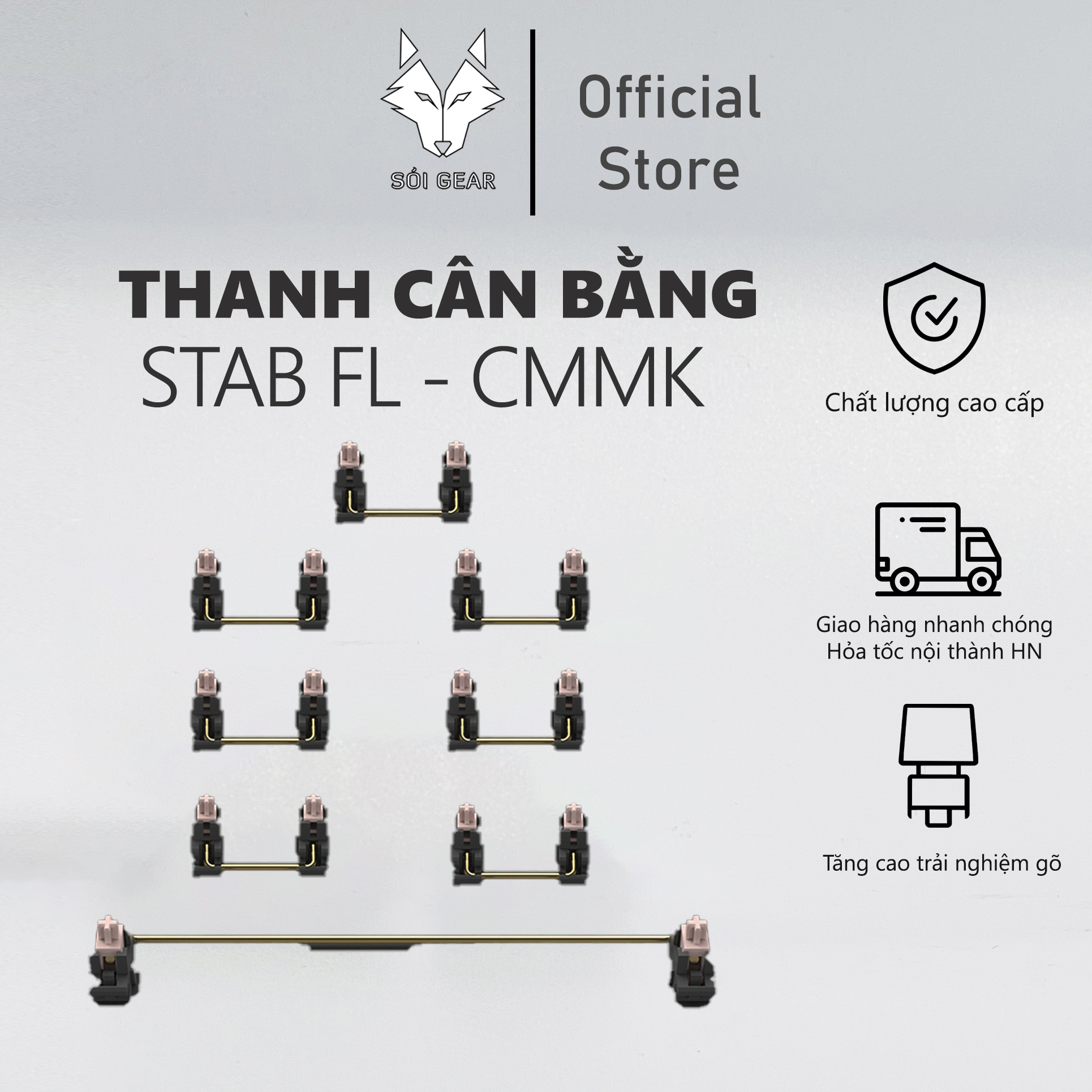 Bộ Stabilizer Plate Mount FL-Esports FL CMMK