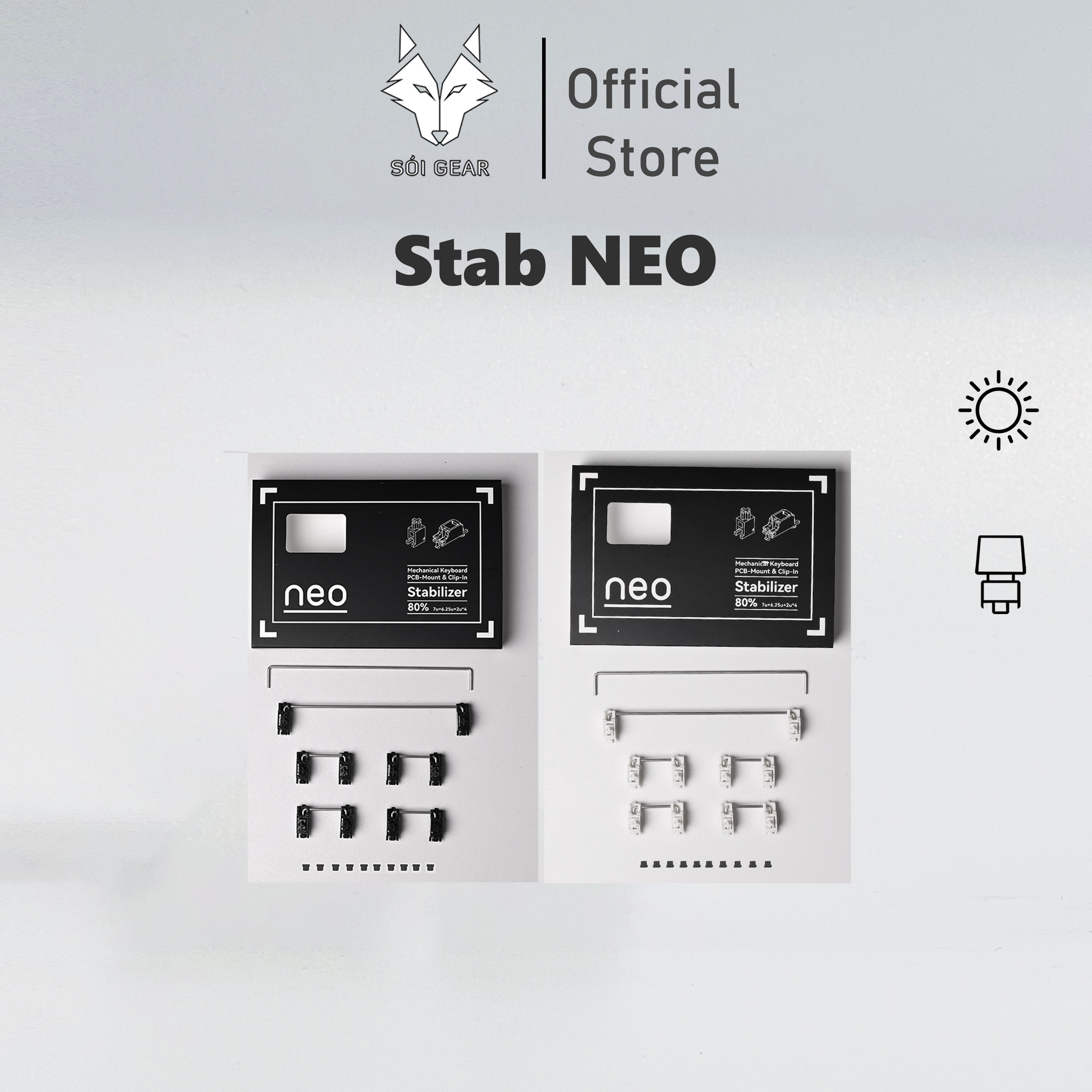 [In Stock] Stab Neo x QK PCB Mount 1.2mm 1.6mm