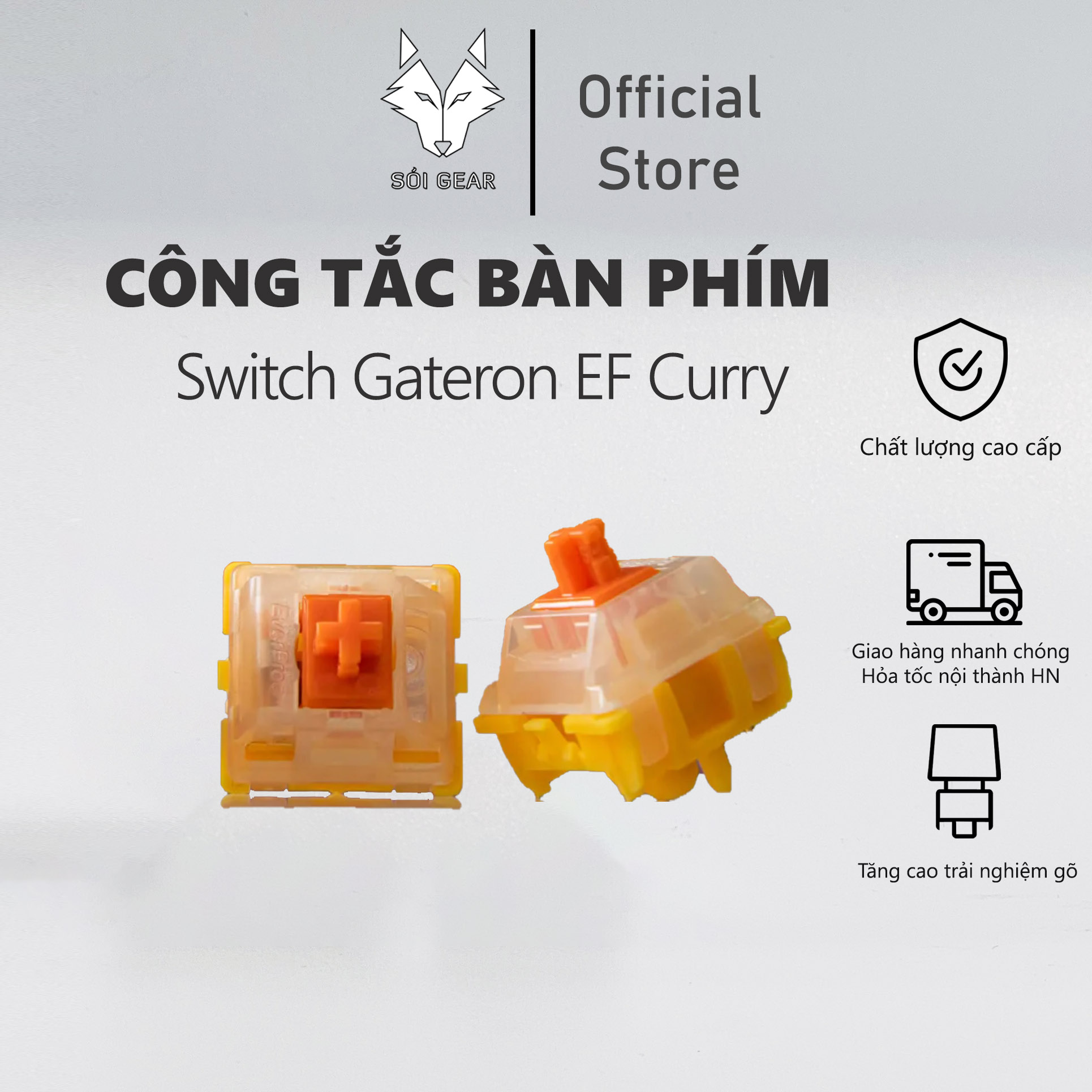 [In-Stock] Switch Gateron EF Curry