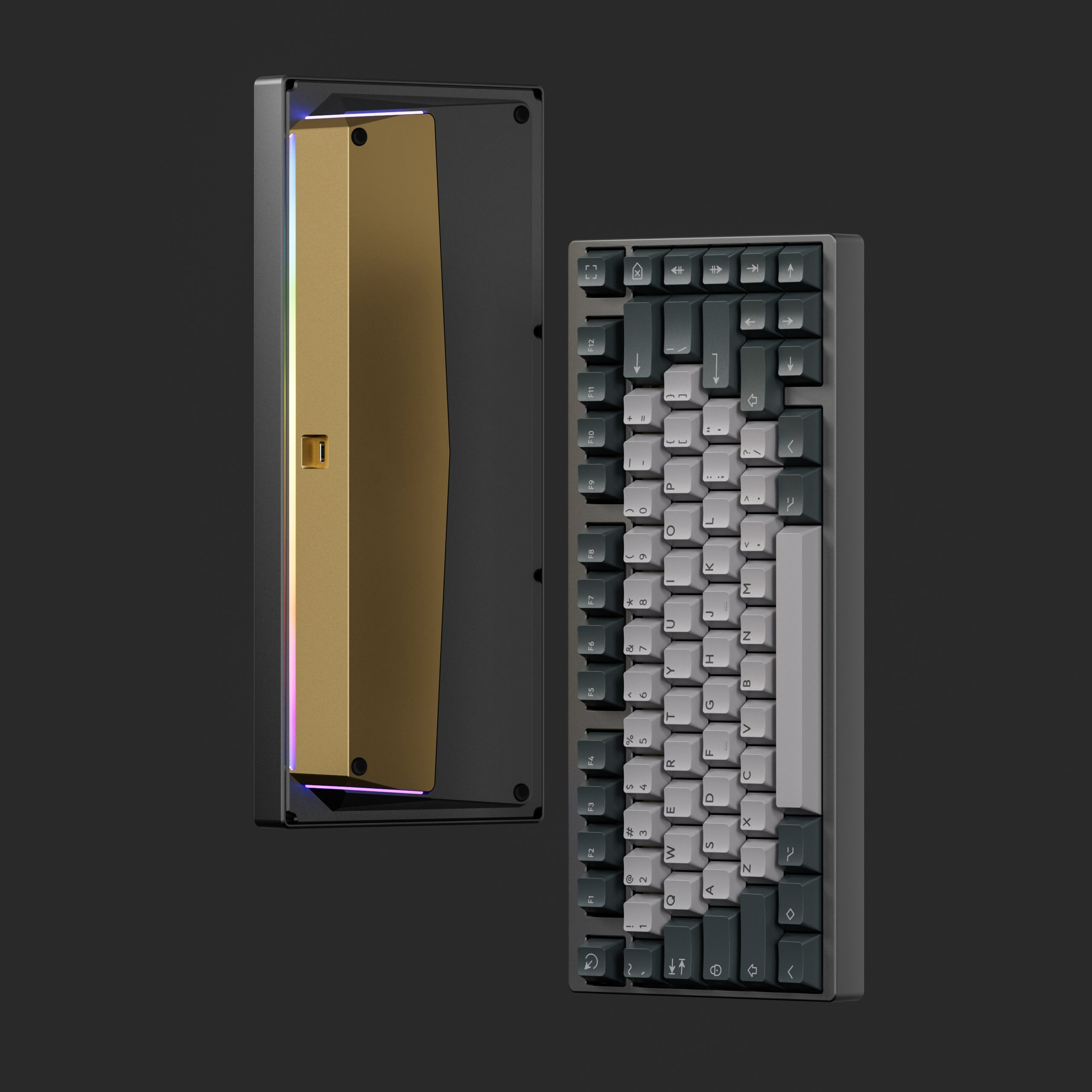 KBDFANS - Taco Keyboard Kit - Case Gray