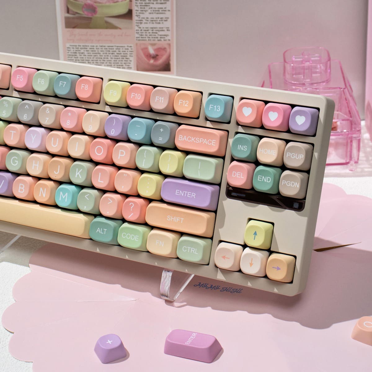 Keycap MOA Mintcaps Rainbow PBT Dyesub