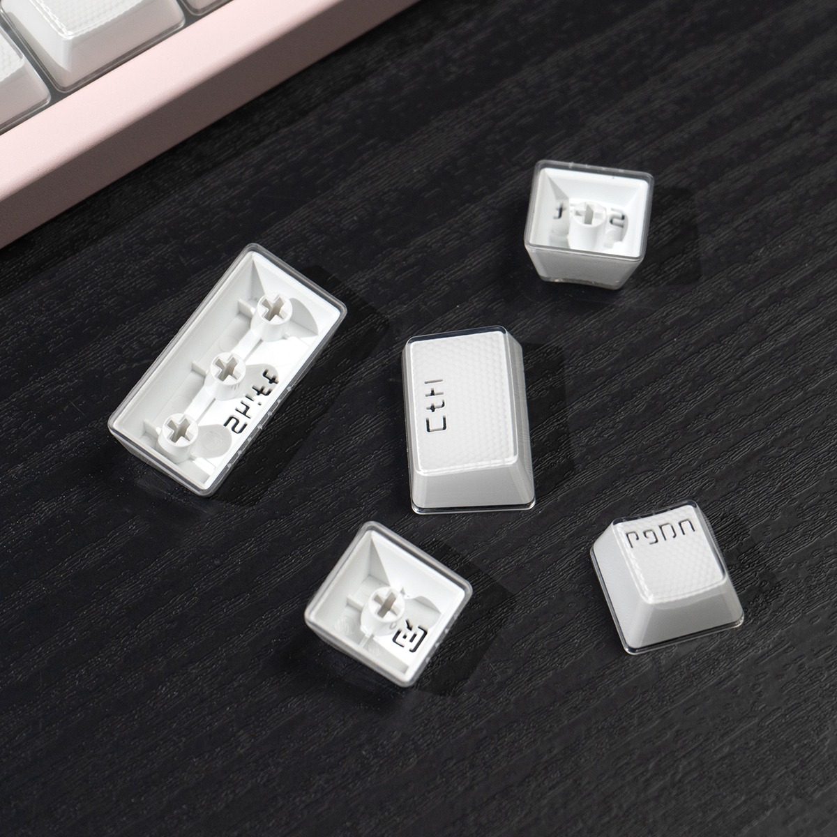 Keycap OEM Mintcaps Crystal Jelly White R2 ABS Doubleshot