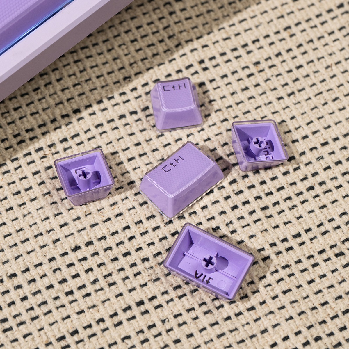 Keycap OEM Mintcaps Crystal Jelly Purple R2 ABS Doubleshot