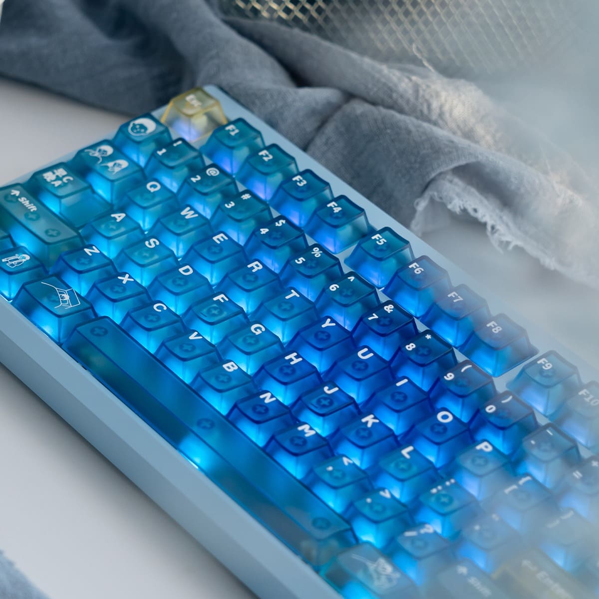 Keycap Cherry Morning C Evening A PC Xuyên led