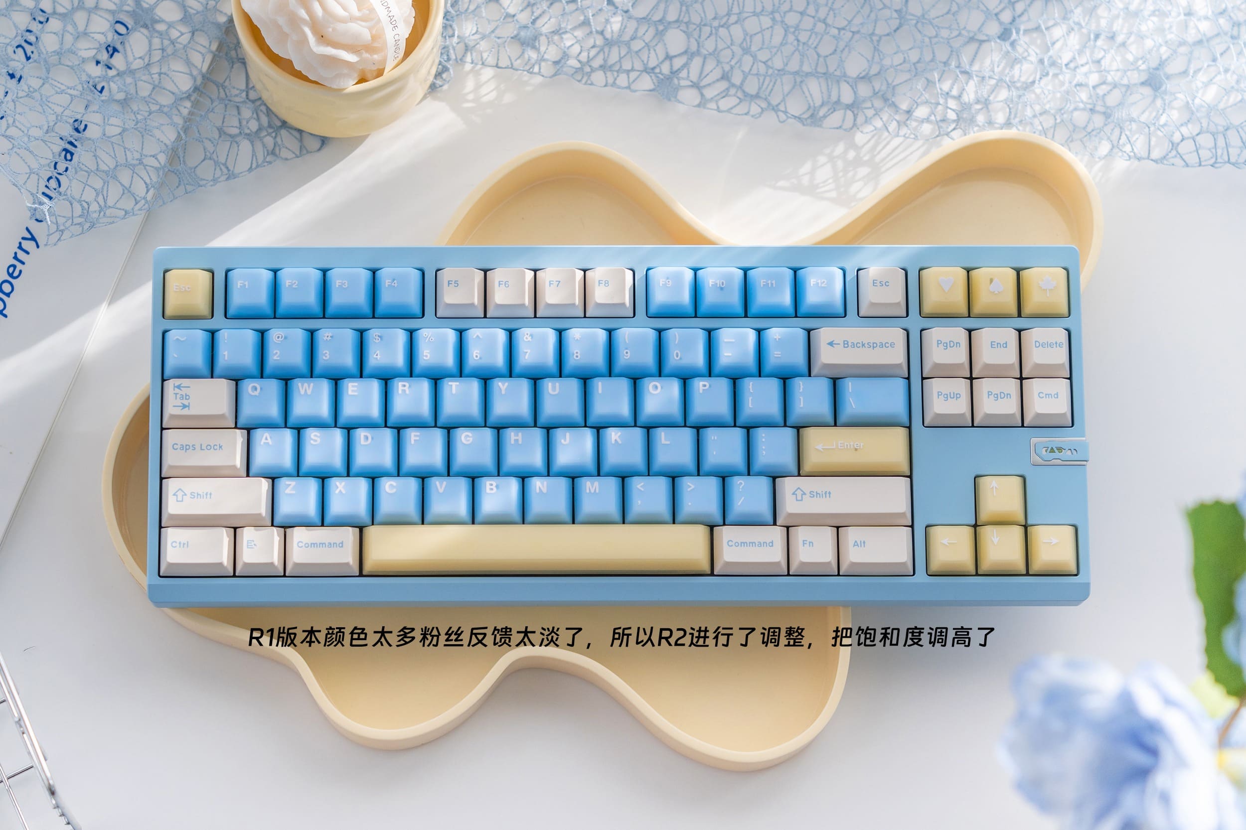 Keycap Cherry Sea Salt PC + PBT Mintcaps