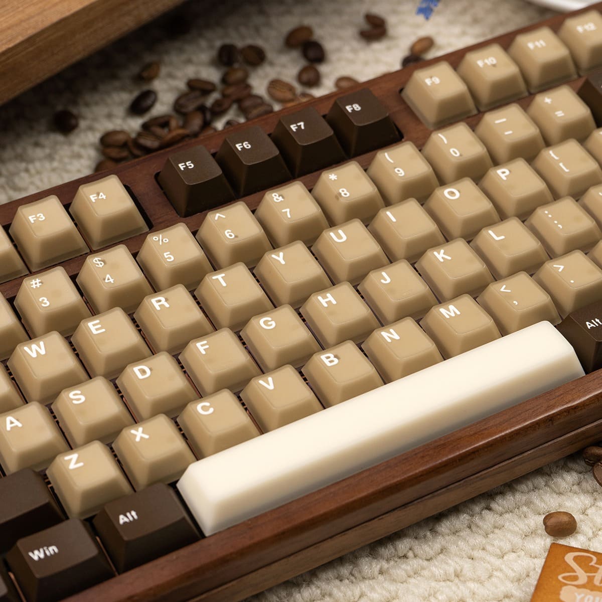 Keycap Cherry Coconut Latte PC + PBT Mintcaps