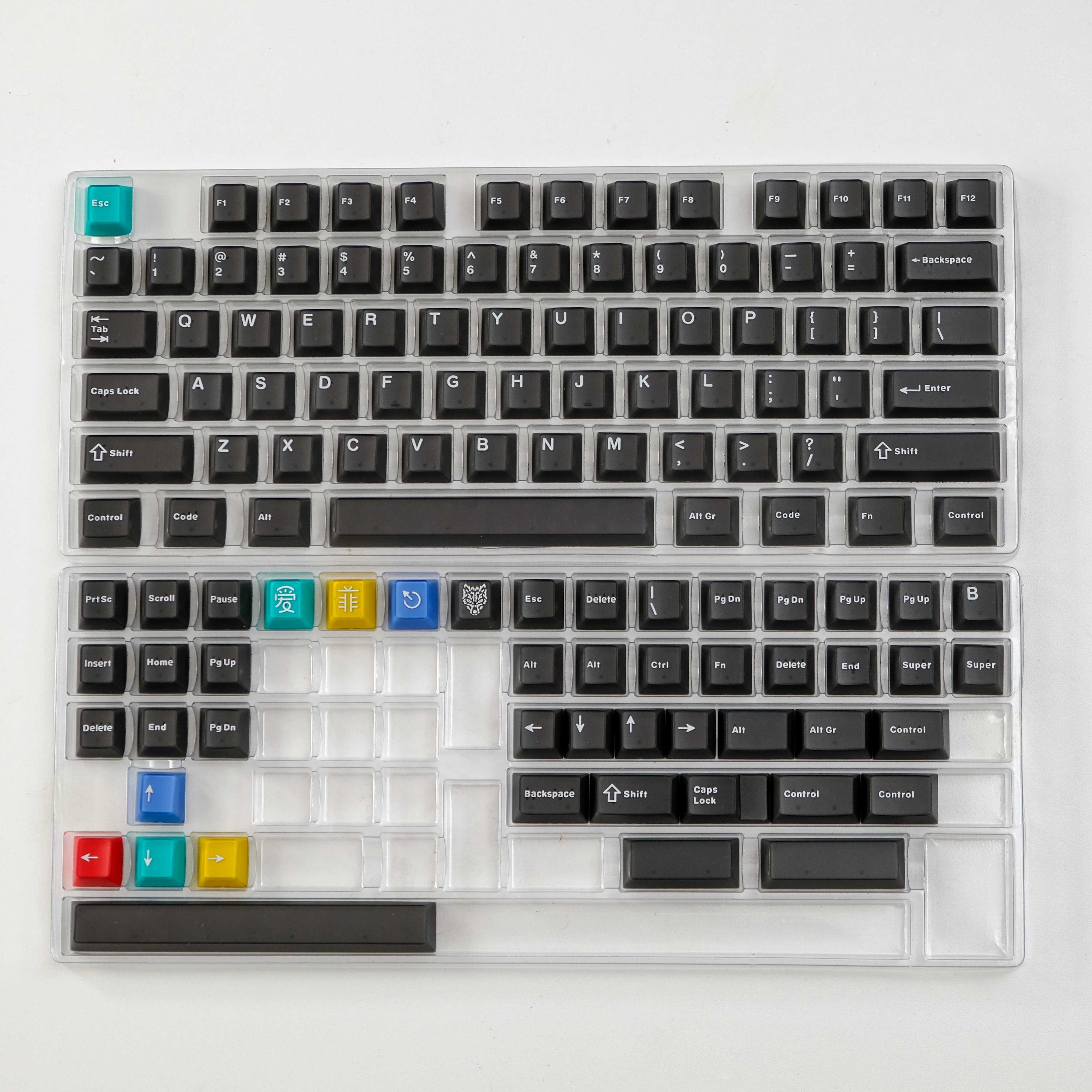Keycap Cherry Aifei Neon Semi Transparent ABS Doubleshot