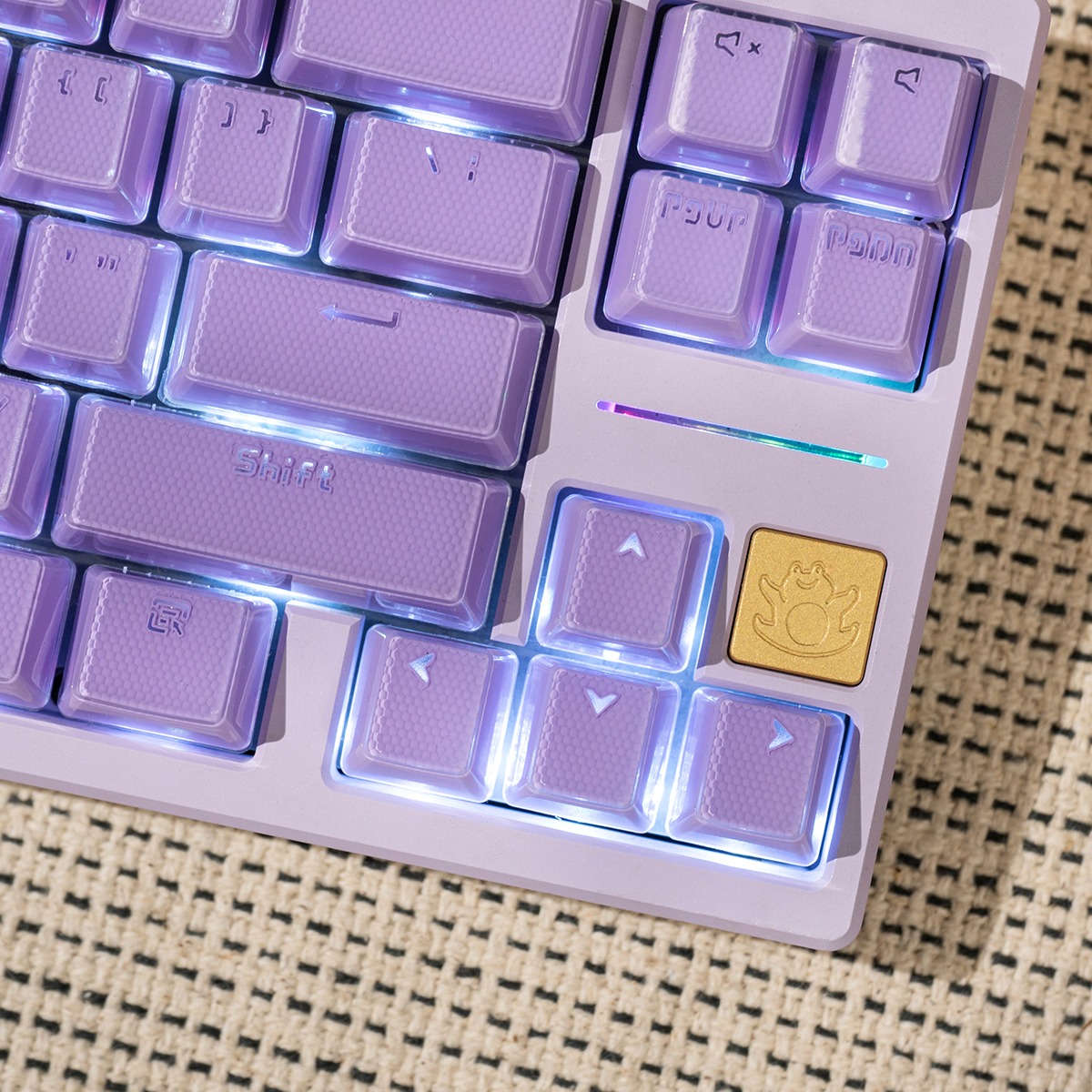 Keycap OEM Mintcaps Crystal Jelly Purple R2 ABS Doubleshot