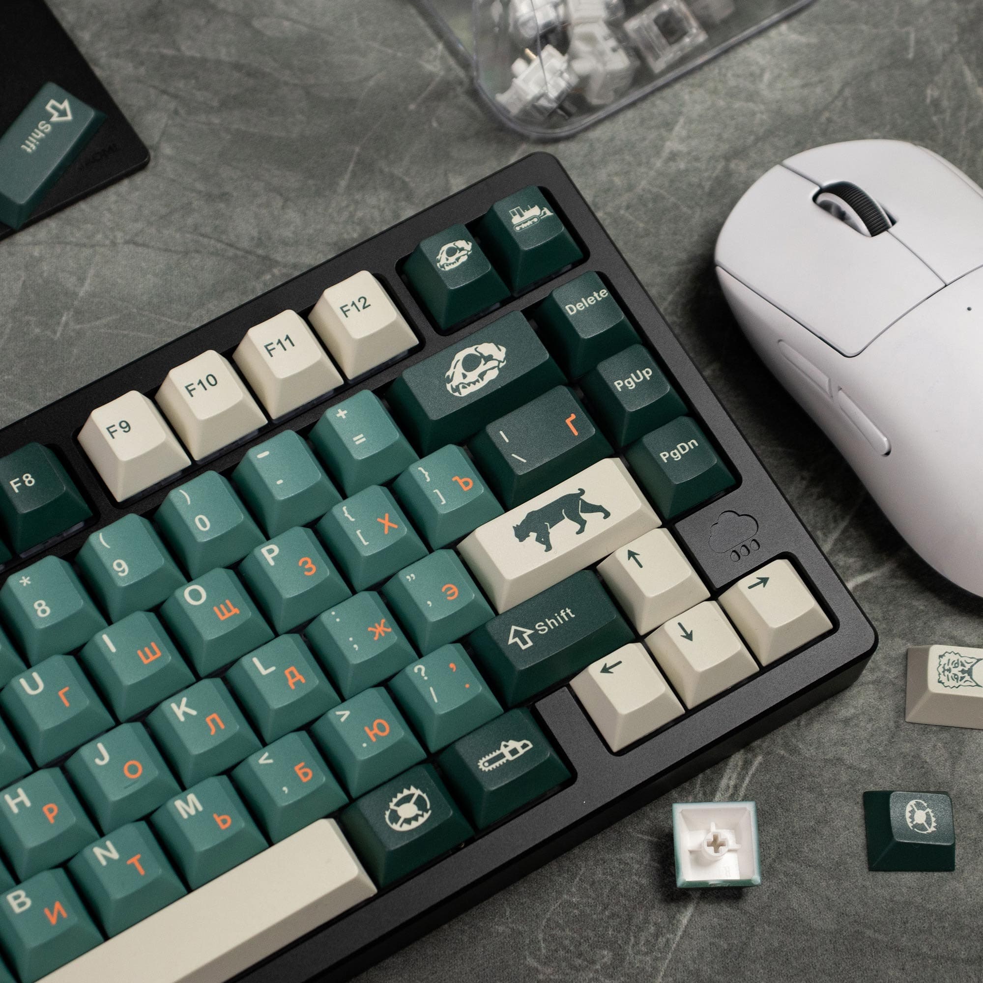 Keycap Cherry Mintcaps Silent Forest PBT Dyesub