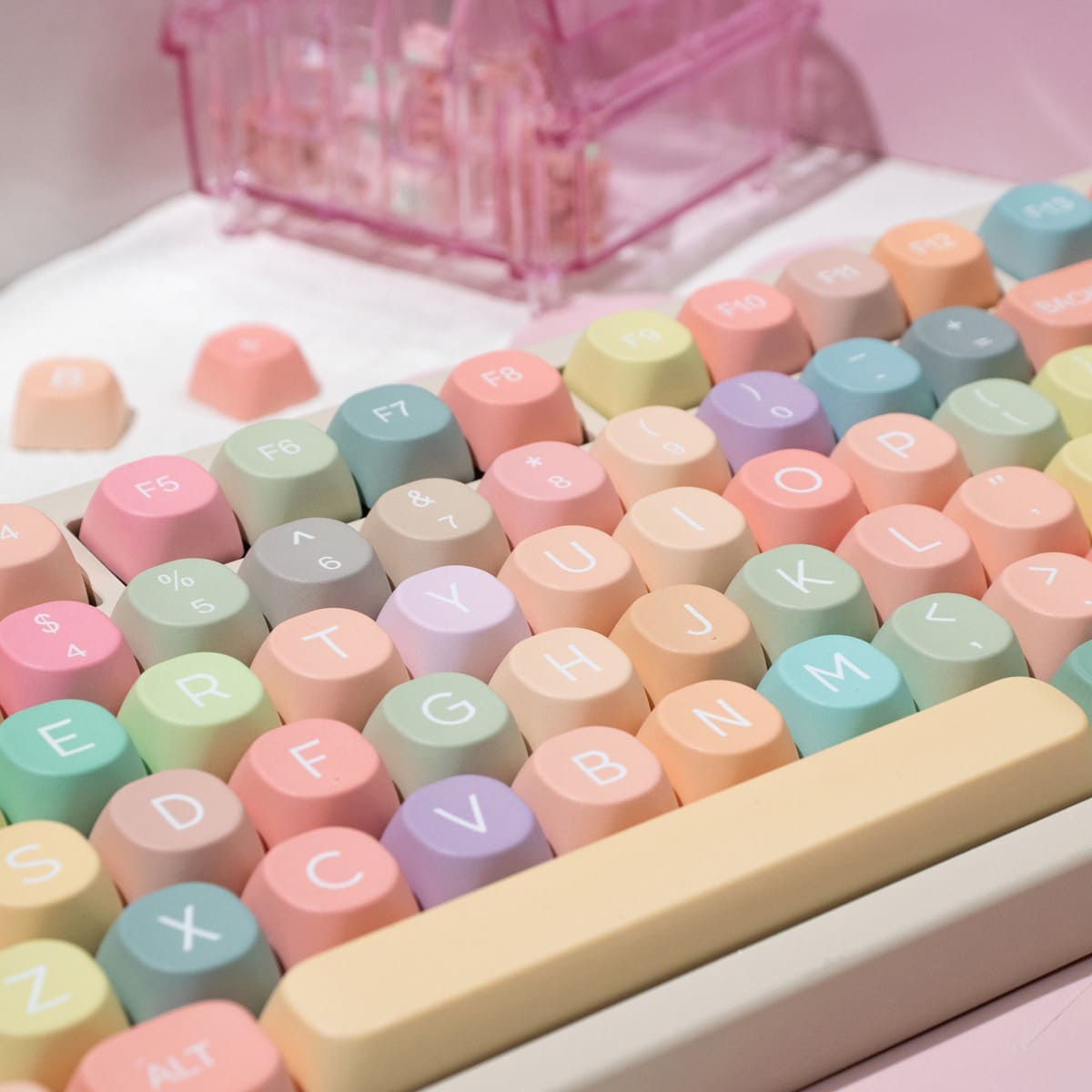 Keycap MOA Mintcaps Rainbow Cam PBT Dyesub