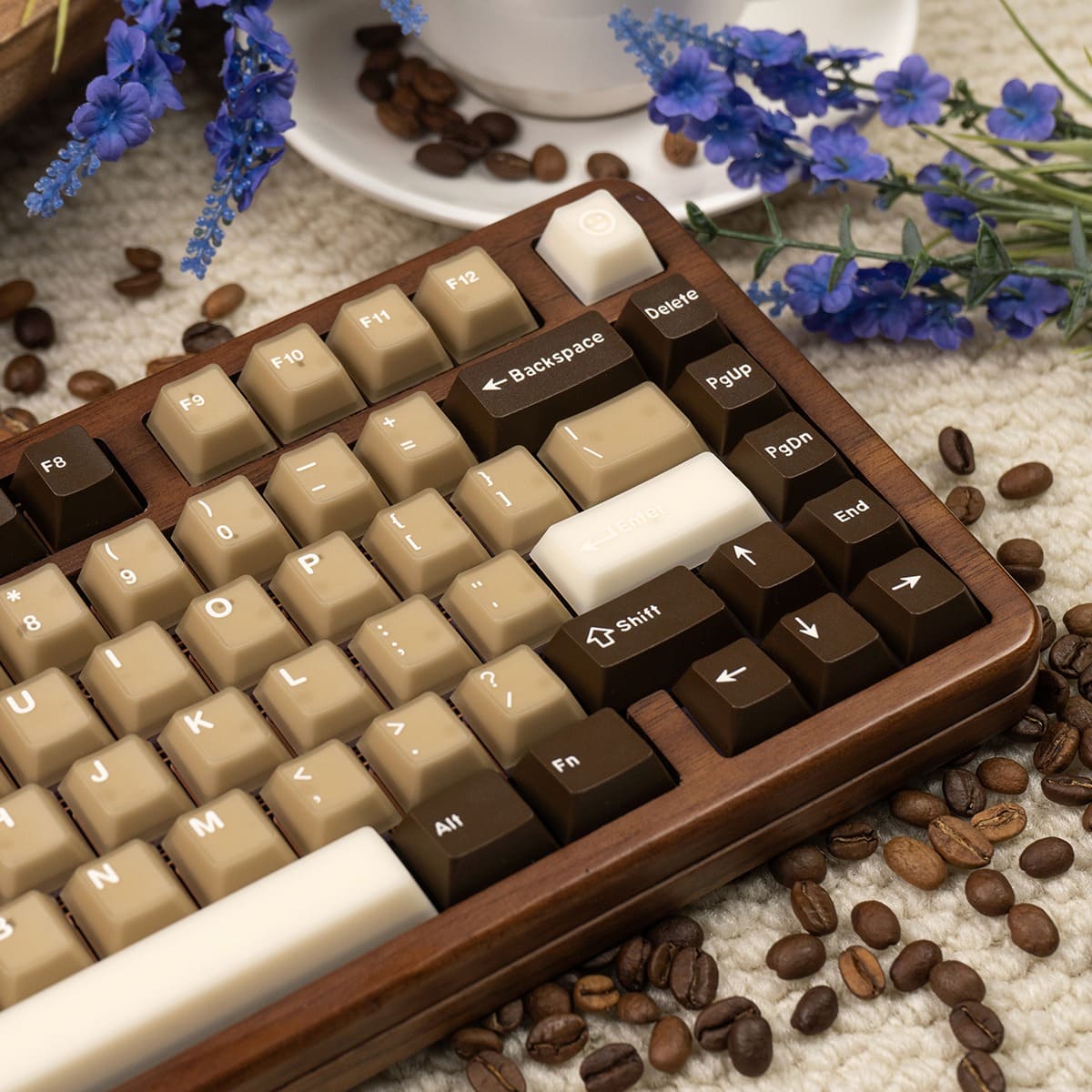 Keycap Cherry Coconut Latte PC + PBT Mintcaps