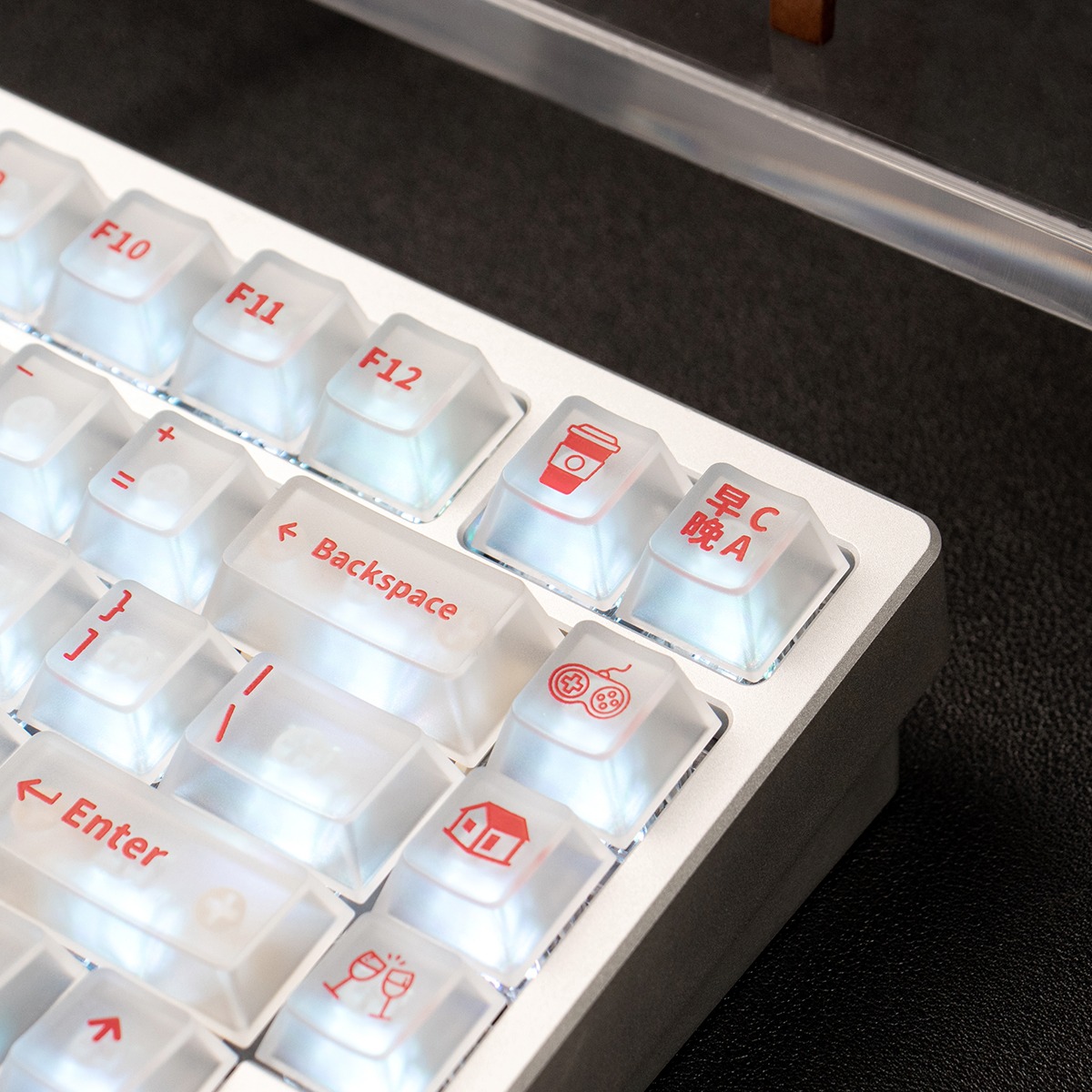 Keycap Cherry Morning C Evening A PC Xuyên led