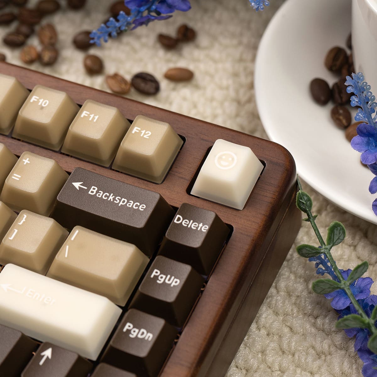 Keycap Cherry Coconut Latte PC + PBT Mintcaps