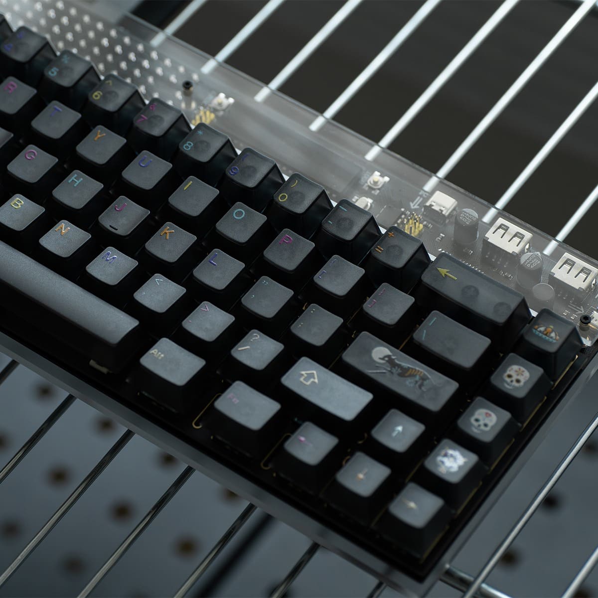 Keycap Cherry Mictlan PC Xuyên led Mintcap