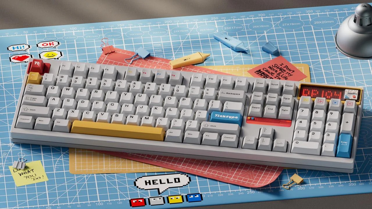 [GB] TICKTYPE DP104 FULL SIZE KEYBOARD KIT