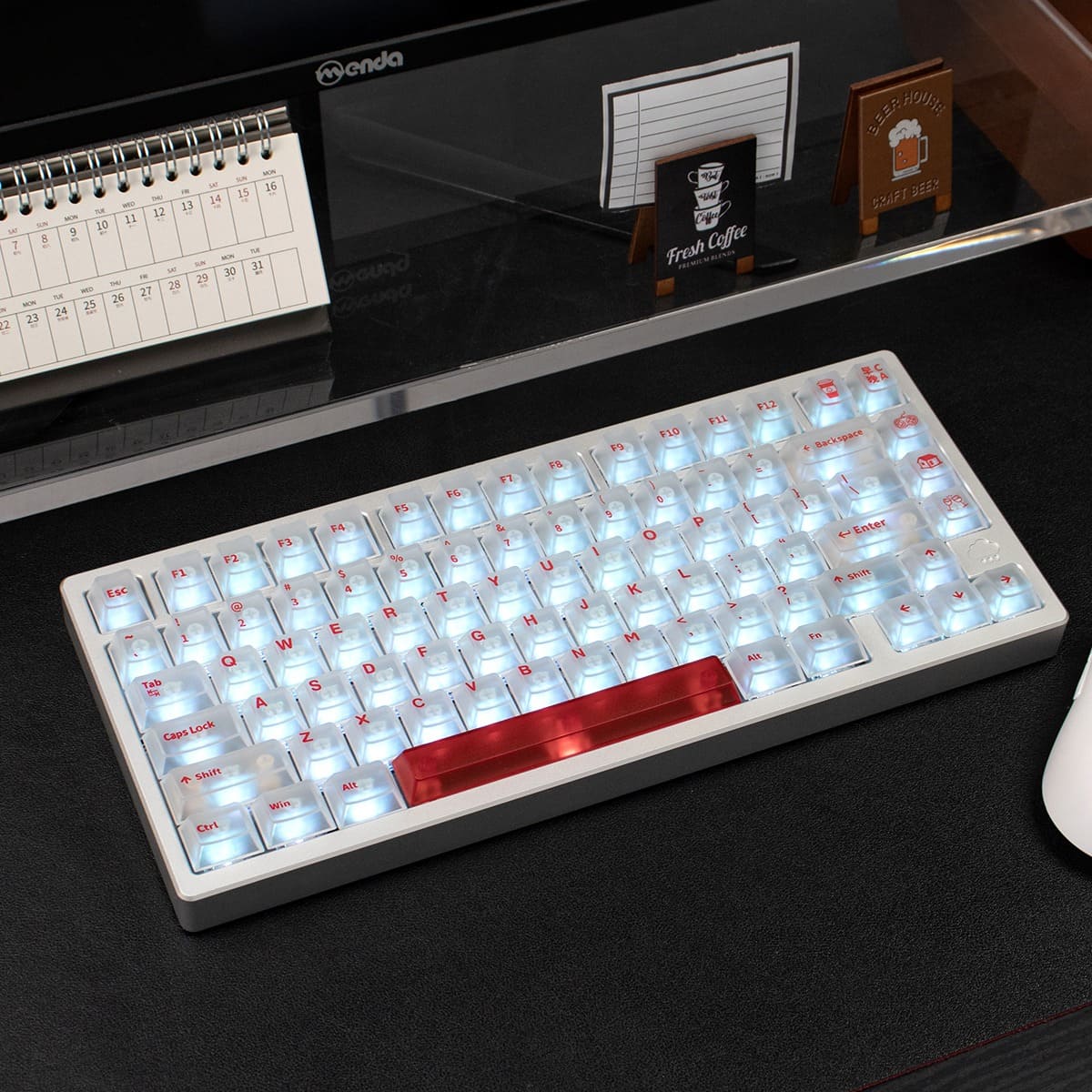 Keycap Cherry Morning C Evening A PC Xuyên led