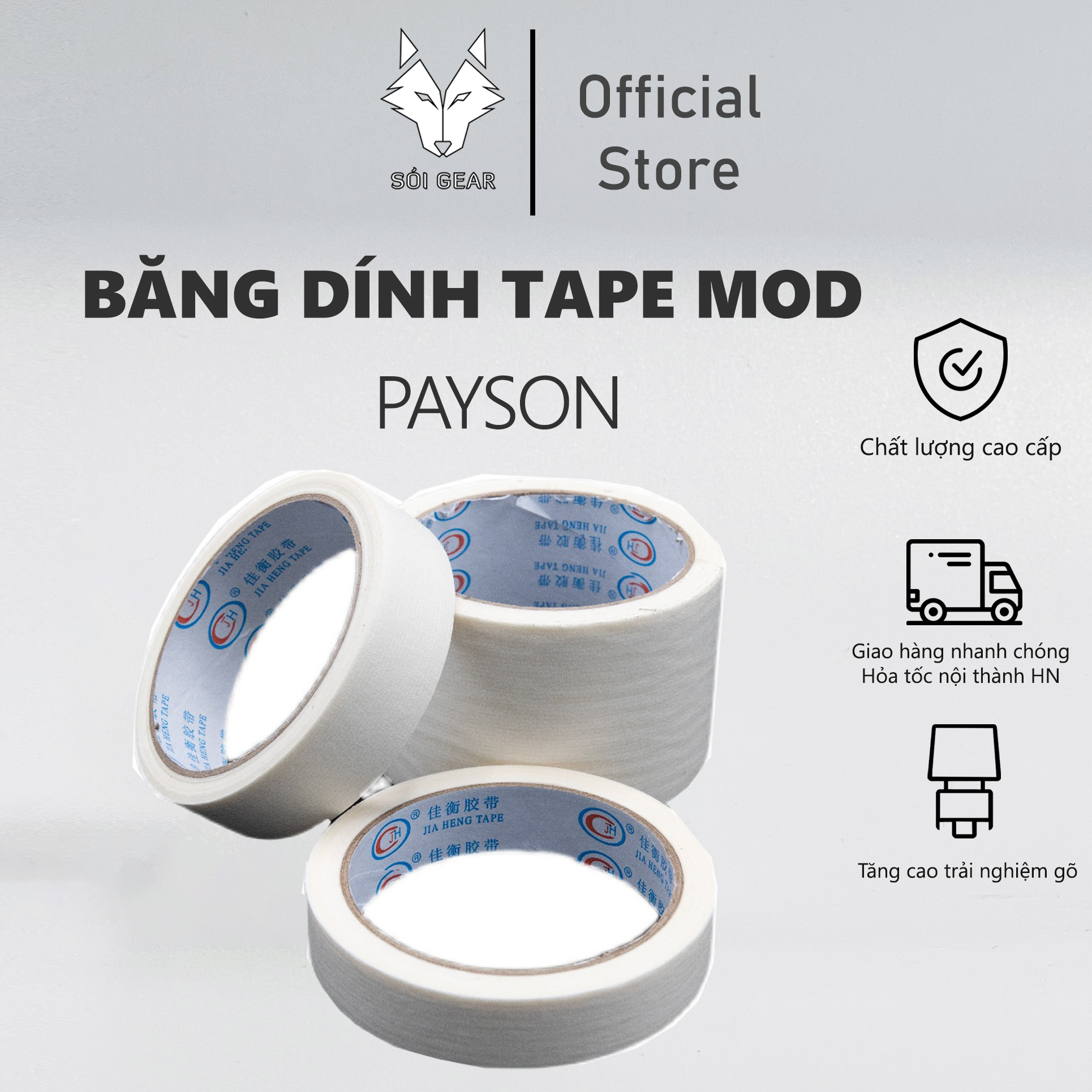 Payson Tape - Băng dính Tape Mod cho bàn phím cơ