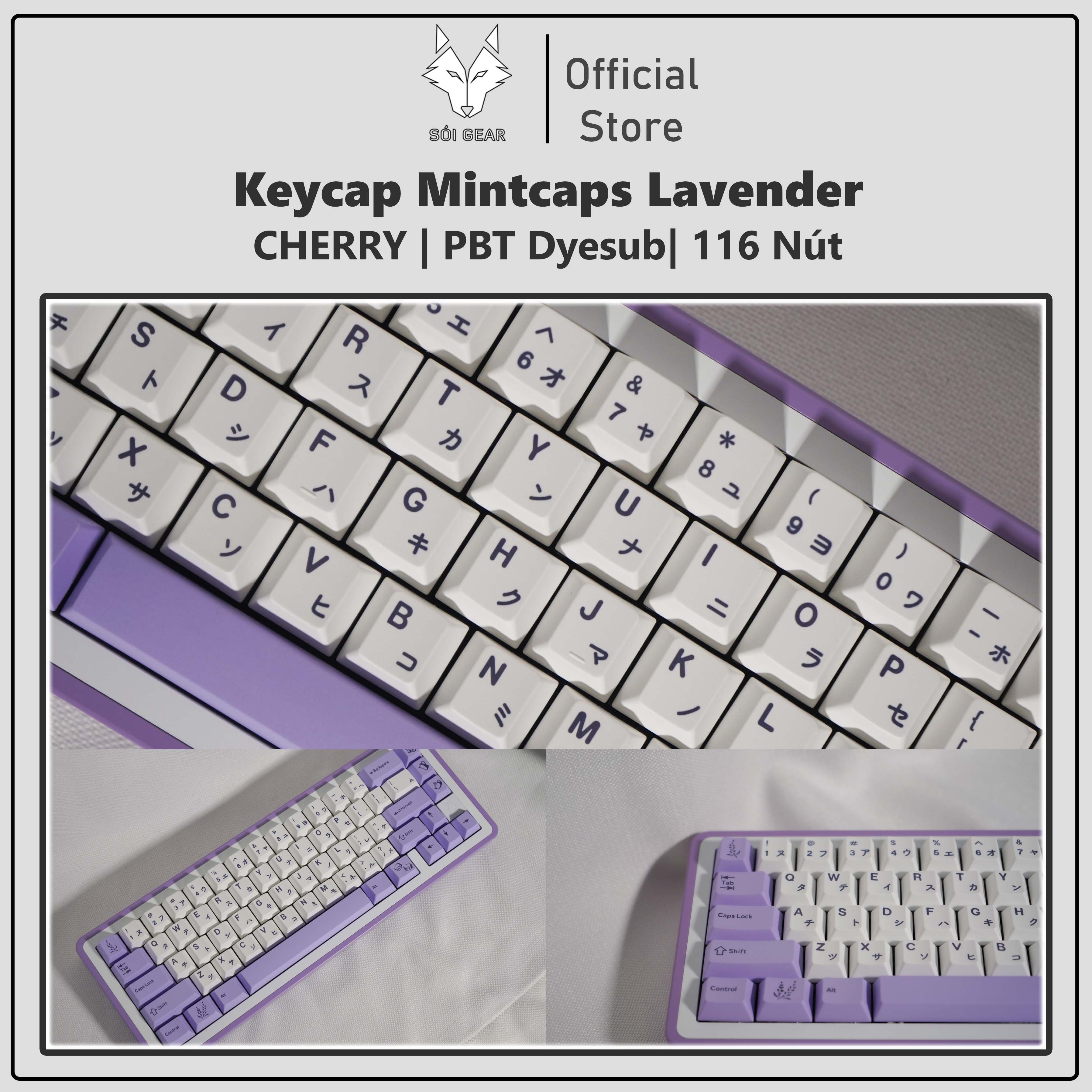 Keycap Cherry Mintcaps Lavender PBT Dyesub