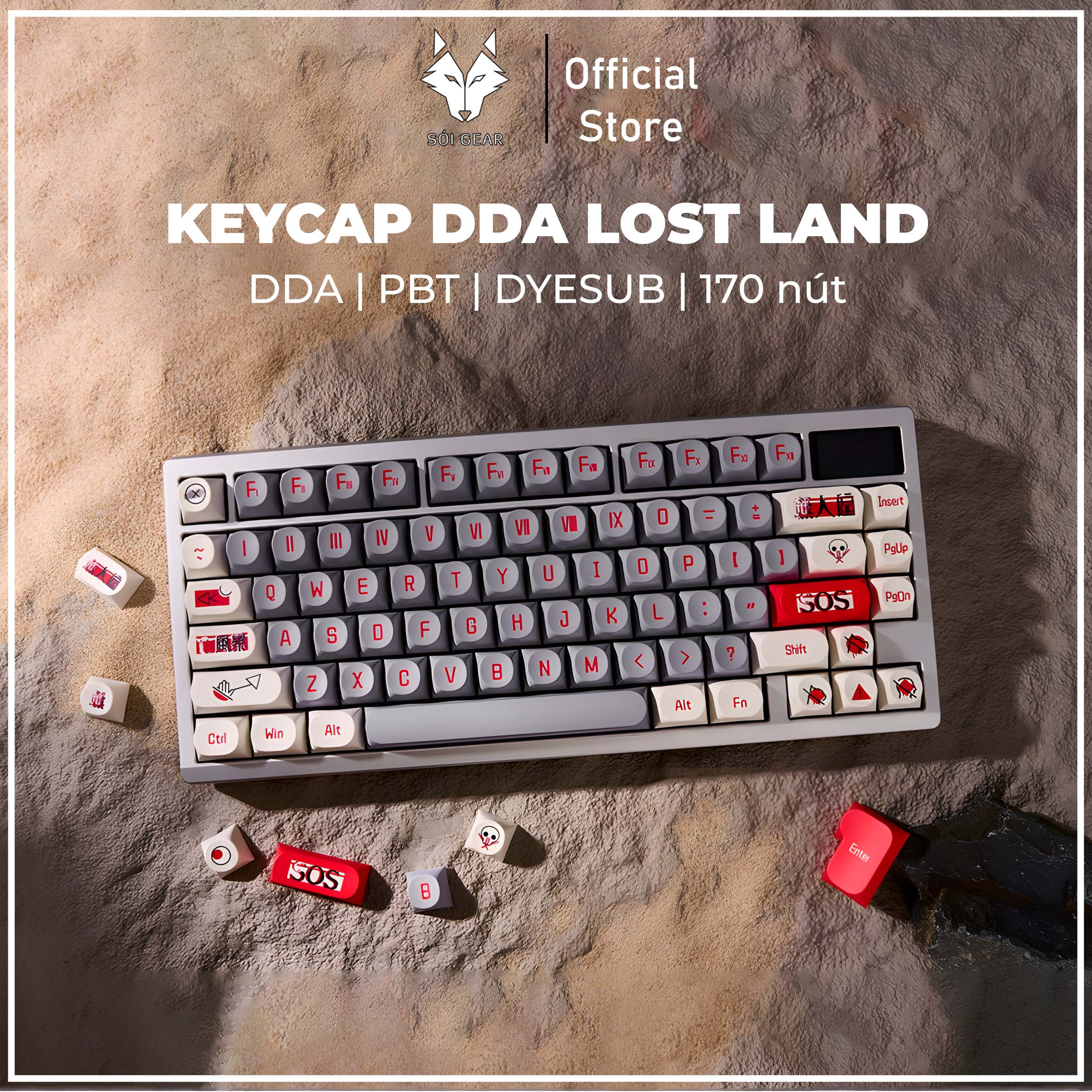 Keycap DDA Lost Land PBT Dyesub