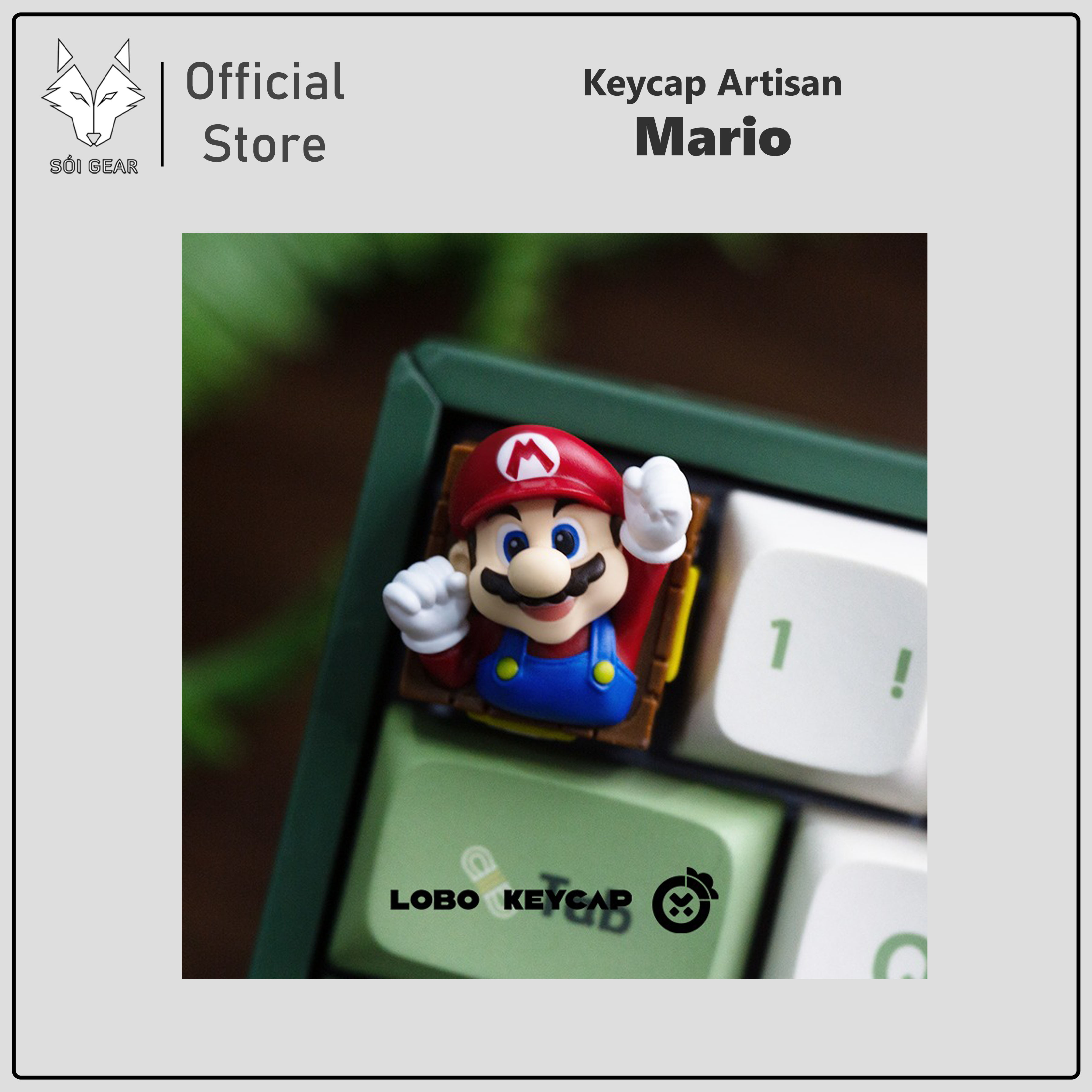 Keycap Artisan Lobo Mario
