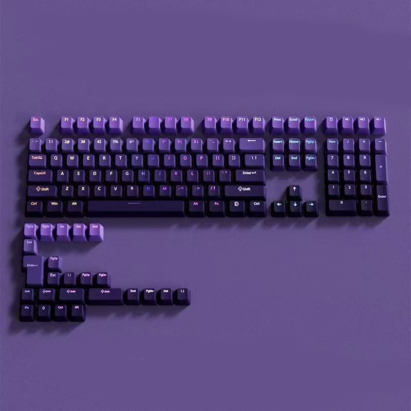 Keycap OEM Gradient Xuyên led PBT- Tím đậm